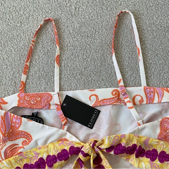 New! Eloquii paisley bandana crop Top 54173 - Picture 9 of 16